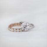 3.0 CT Round Solitaire Moissanite  Engagement Ring 9