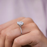 4.50 CT Cushion Cut Solitaire Moissanite Engagement Ring 8