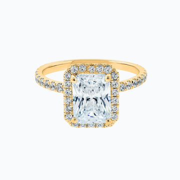 2.0 CT Radiant Halo CVD F/VS2 Diamond Engagement Ring 1