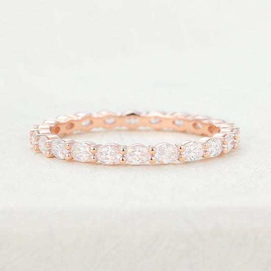 1.32 CT Oval Shaped Moissanite Full Eternity Wedding Band 1