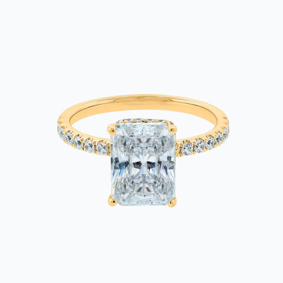 3.0 CT Radiant Hidden Halo CVD F/VS2 Diamond Engagement Ring 7