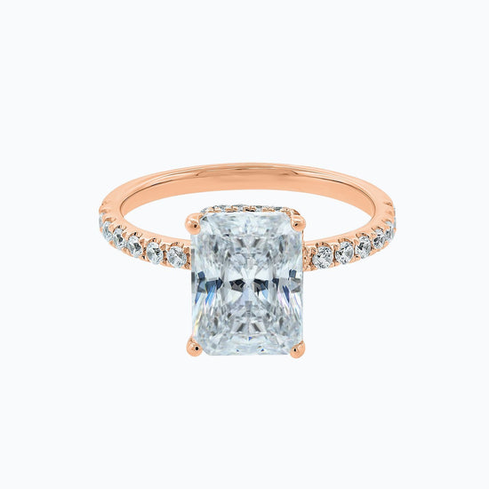 3.0 CT Radiant Hidden Halo CVD F/VS2 Diamond Engagement Ring 8