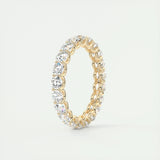 2.1 CT Round Full Eternity CVD EF/VVS Diamond Wedding Band 9