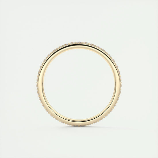0.37 CT Round Full Eternity CVD EF/VVS Diamond Wedding Band 10