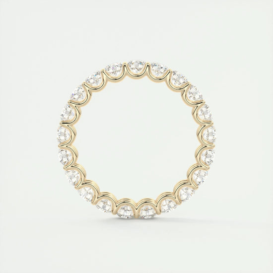 2.1 CT Round Full Eternity CVD EF/VVS Diamond Wedding Band 11