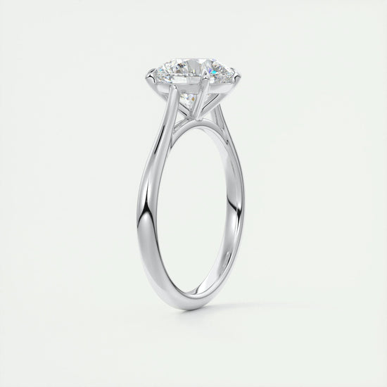 2.0 CT Round Cut Solitaire Moissanite Engagement Ring 6