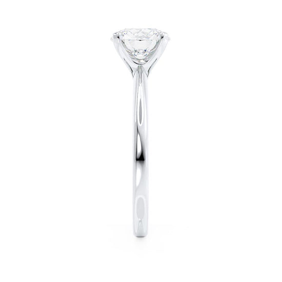 1.20 CT Round Shaped Moissanite Solitaire Style Engagement Ring 2