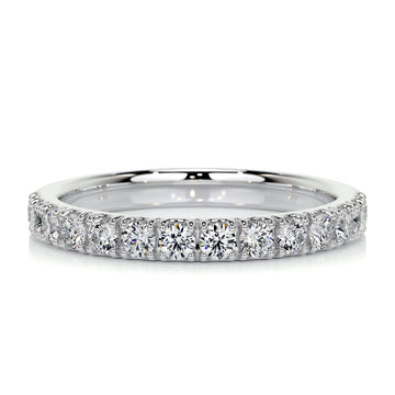 0.5 CT Round Half Eternity CVD EF/VVS Diamond Wedding Band 1