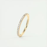 0.18 CT Round Half Eternity CVD EF/VVS Diamond Wedding Band 10