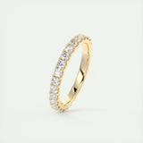 0.84 CT Round Full Eternity CVD EF/VVS Diamond Wedding Band 7