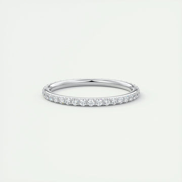 0.37 CT Round Full Eternity CVD EF/VVS Diamond Wedding Band 1