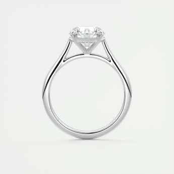 2 CT Round Solitaire CVD F/VS1 Diamond Engagement Ring 7