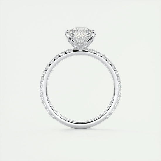 2 CT Pear Solitaire CVD F/VS1 Diamond Engagement Ring 7