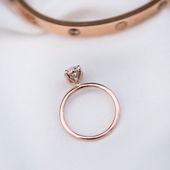 1.85 CT Oval Solitaire Moissanite Engagement Ring 5