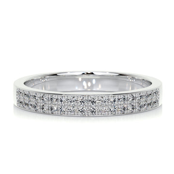 0.2 CT Round Half Eternity CVD EF/VVS Diamond Wedding Band 1