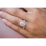 4.0 CT Oval Solitaire Moissanite Engagement Ring 4