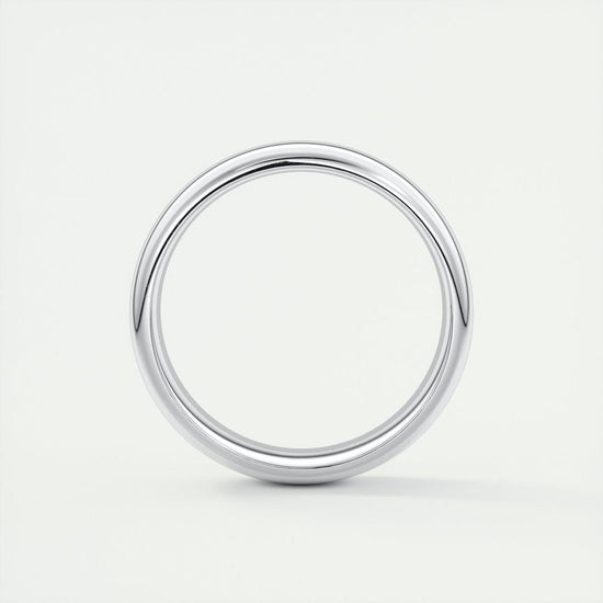 Classic Polished Finish White Gold Men's Band 2