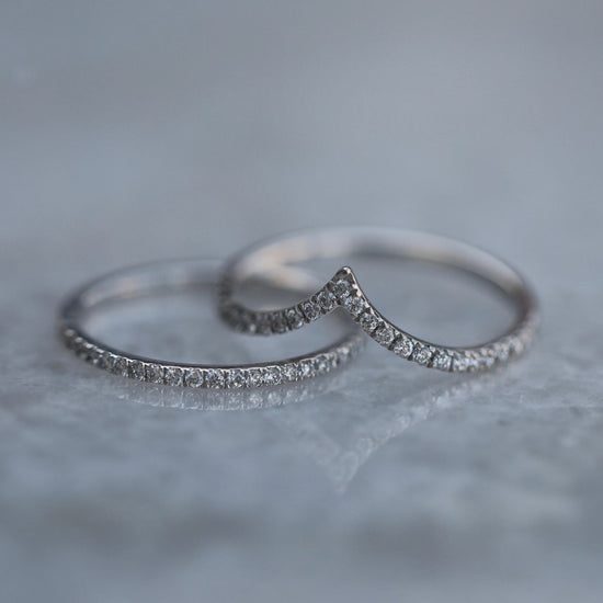 0.25 CT Round Half Eternity CVD EF/VS Diamond Wedding Band 3