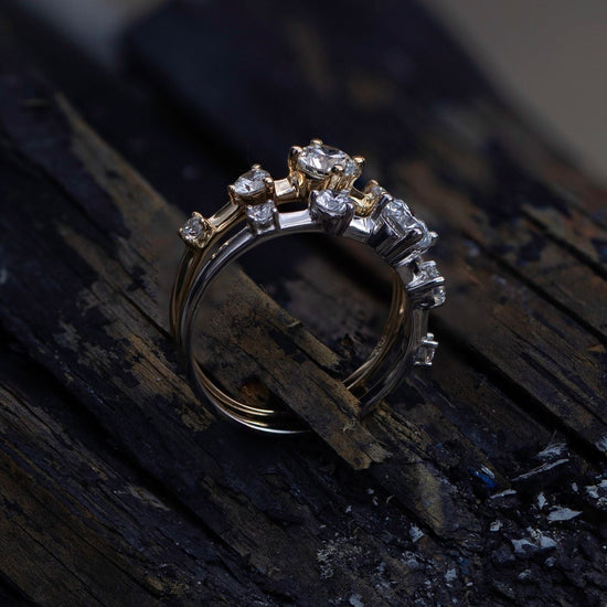 0.80 CT Round Dainty CVD EF/VS Diamond Wedding Band 9