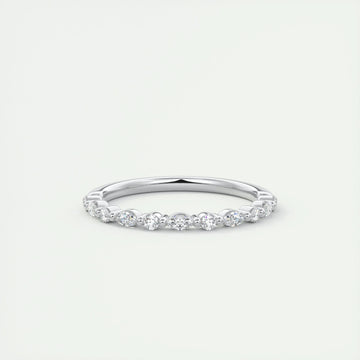 0.32 CT Marquise & Round Multi Stones CVD EF/VVS Diamond Wedding Band 1