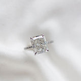 4.79 CT Radiant Cut Solitaire Moissanite Engagement Ring 1