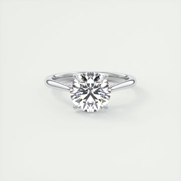 2 CT Round Solitaire CVD F/VS1 Diamond Engagement Ring 1