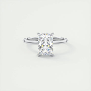 2 CT Radiant Solitaire CVD F/VS1 Diamond Engagement Ring 1