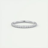 0.74 CT Round Full Eternity CVD EF/VVS Diamond Wedding Band 1