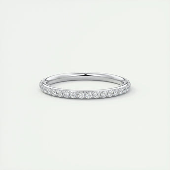 0.74 CT Round Full Eternity CVD EF/VVS Diamond Wedding Band 1