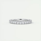 0.84 CT Round Full Eternity CVD EF/VVS Diamond Wedding Band 1