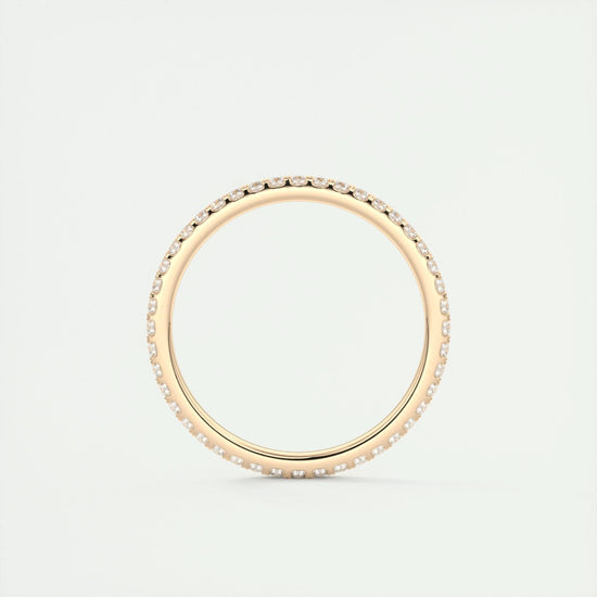 0.36 CT Round Full Eternity CVD EF/VVS Diamond Wedding Band 9