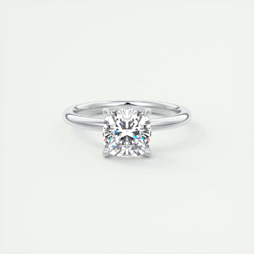 2 CT Cushion Solitaire CVD F/VS1 Diamond Engagement Ring 1