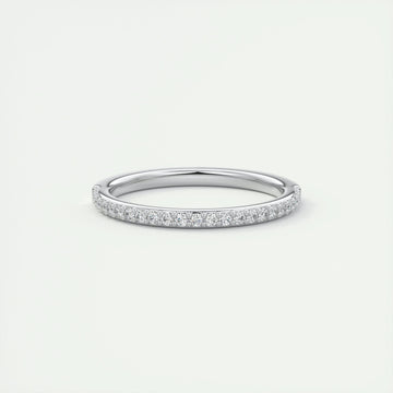 0.18 CT Round Half Eternity CVD EF/VVS Diamond Wedding Band 1