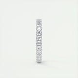 0.84 CT Round Full Eternity CVD EF/VVS Diamond Wedding Band 3