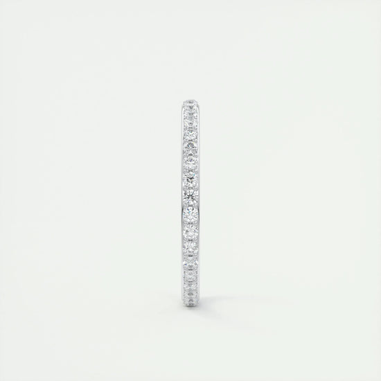 0.74 CT Round Full Eternity CVD EF/VVS Diamond Wedding Band 3