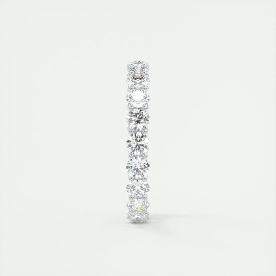 2.1 CT Round Full Eternity CVD EF/VVS Diamond Wedding Band 5