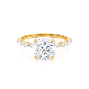 1.0 CT Round Shaped Moissanite Solitaire Style Engagement Ring 1