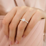 0.90 CT Oval Shaped Moissanite Solitaire Style Engagement Ring 5
