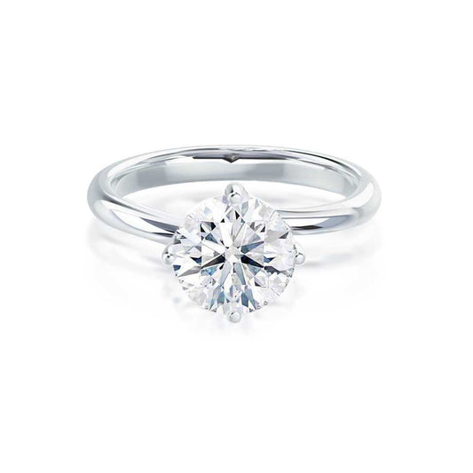 1.20 CT Round Shaped Moissanite Solitaire Engagement Ring 2