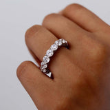 4.25 CT Round Shaped Moissanite Full Eternity Style Wedding Band 1