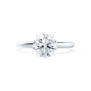 1.20 CT Round Shaped Moissanite Solitaire Engagement Ring 2