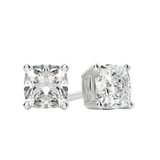 0.50 CT-2.0 CT Cushion Solitaire CVD F/VS Diamond Earrings 1