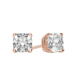 0.50 CT-2.0 CT Cushion Solitaire CVD F/VS Diamond Earrings 8