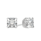 0.50 CT-2.0 CT Cushion Solitaire CVD F/VS Diamond Earrings 3