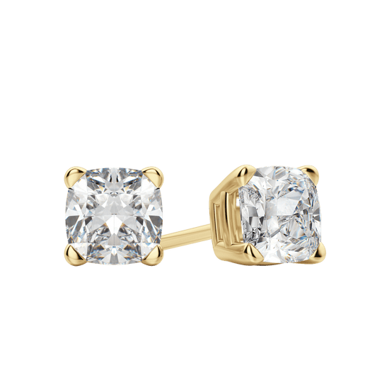 0.50 CT-2.0 CT Cushion Solitaire CVD F/VS Diamond Earrings 5