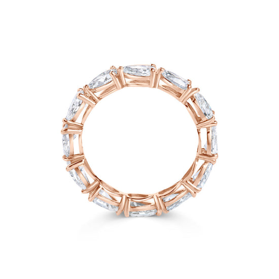 2 CT Pear Full Eternity CVD EF/VVS Diamond Wedding Band 12