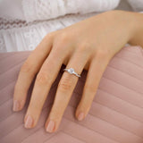 0.80 CT Round Shaped Moissanite Solitaire Twisted Style Engagement Ring 1