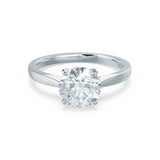 1.20 CT Round Shaped Moissanite Solitaire Engagement Ring 1