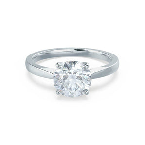 1.20 CT Round Shaped Moissanite Solitaire Engagement Ring 1