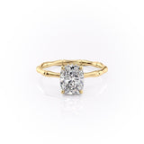 2.0 CT Cushion Cut Solitaire Hidden Halo Setting Moissanite Engagement Ring 11